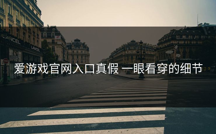 爱游戏官网入口真假 一眼看穿的细节